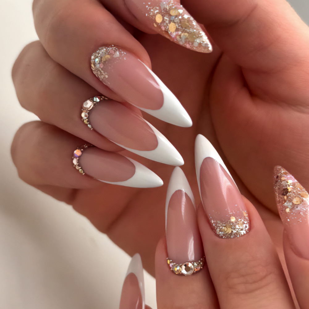 Stiletto Nails With French