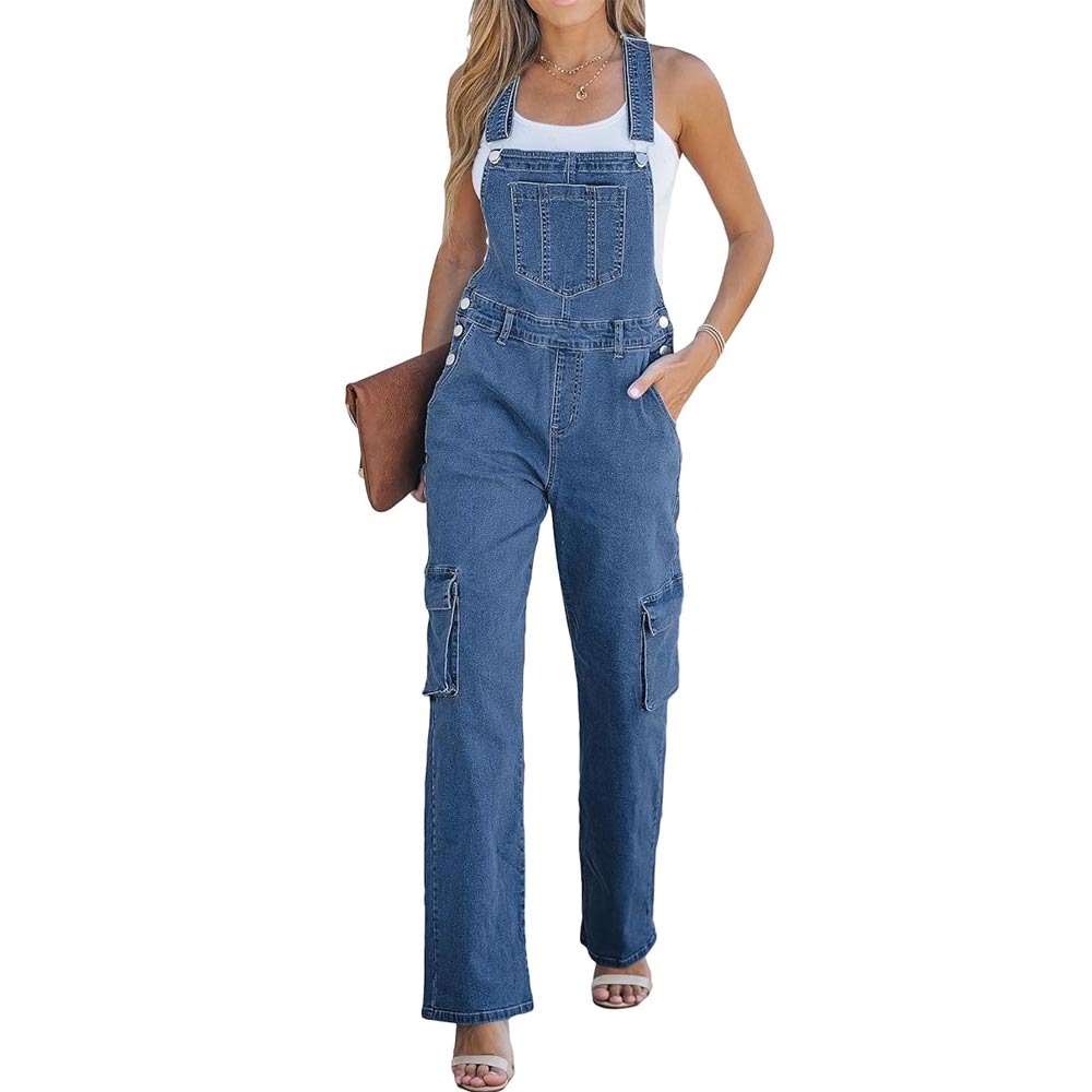 90s Style Wide Leg Overalls