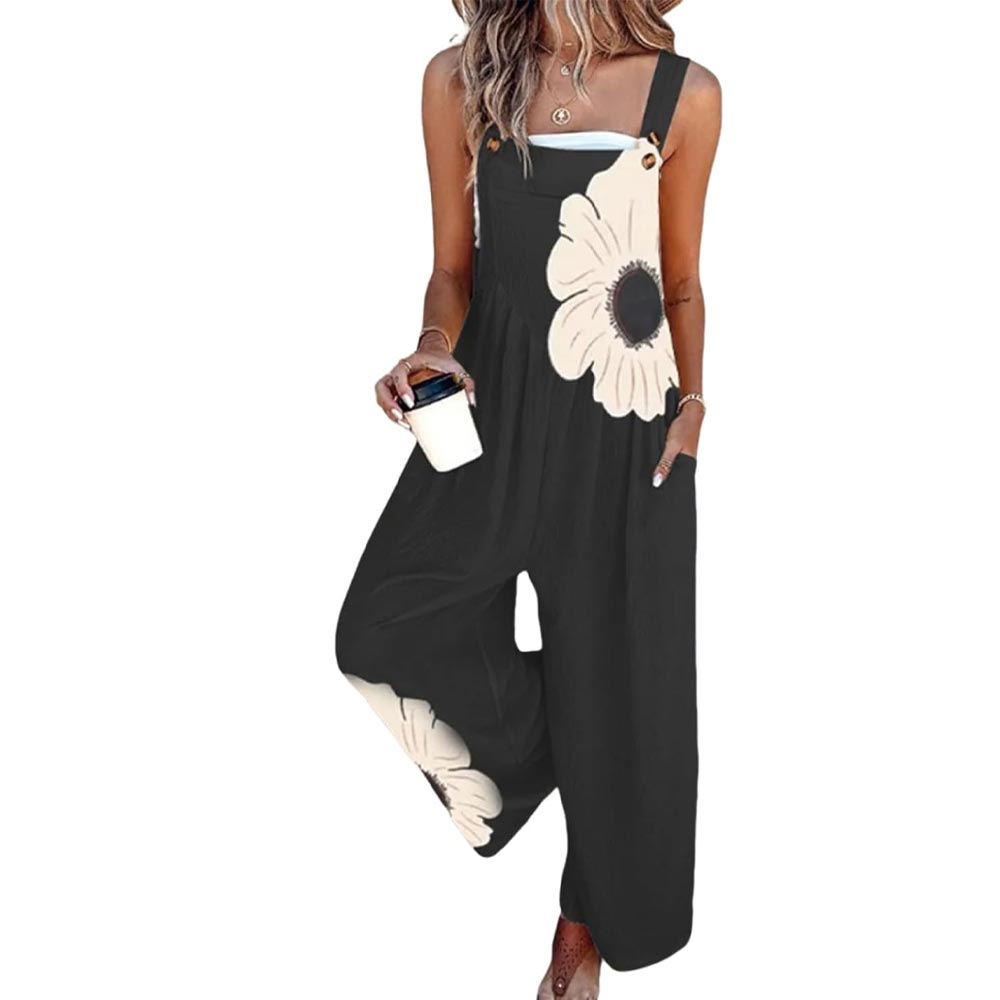 Floral Print Overall