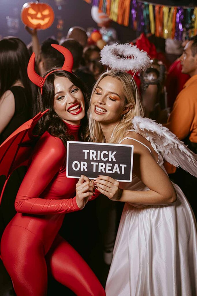 Devil and Angel Couple