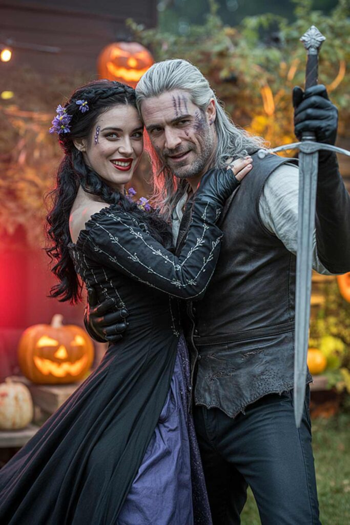 Yennefer and Geralt from "The Witcher"
