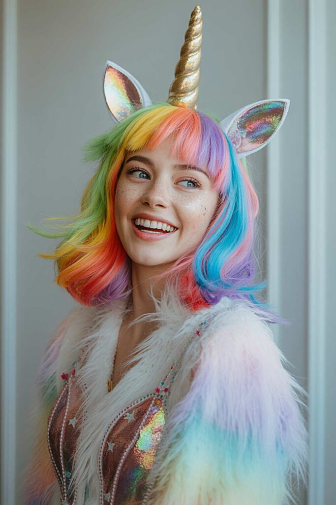 Bright Unicorn Halloween Costume