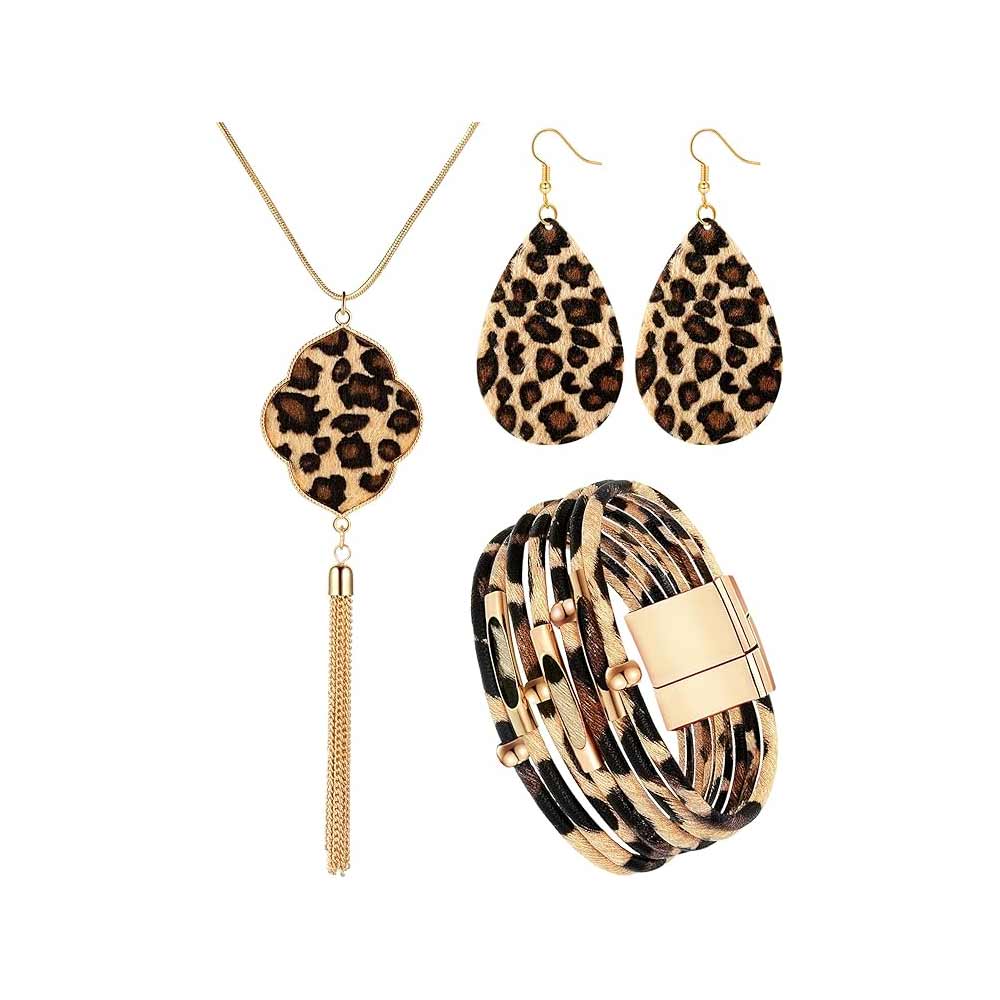 3 Pieces Leopard Accessories