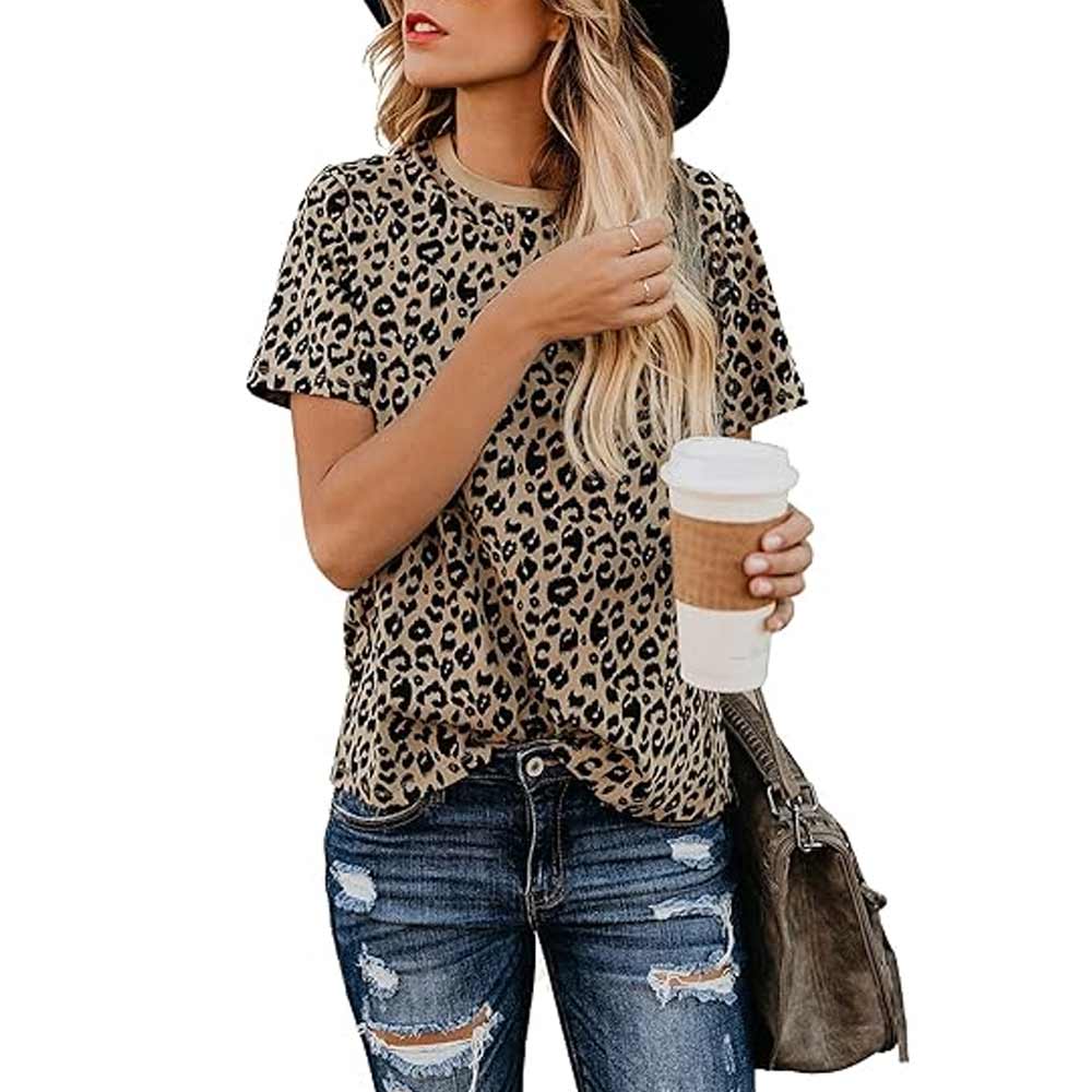 Womens Leopard Print Top