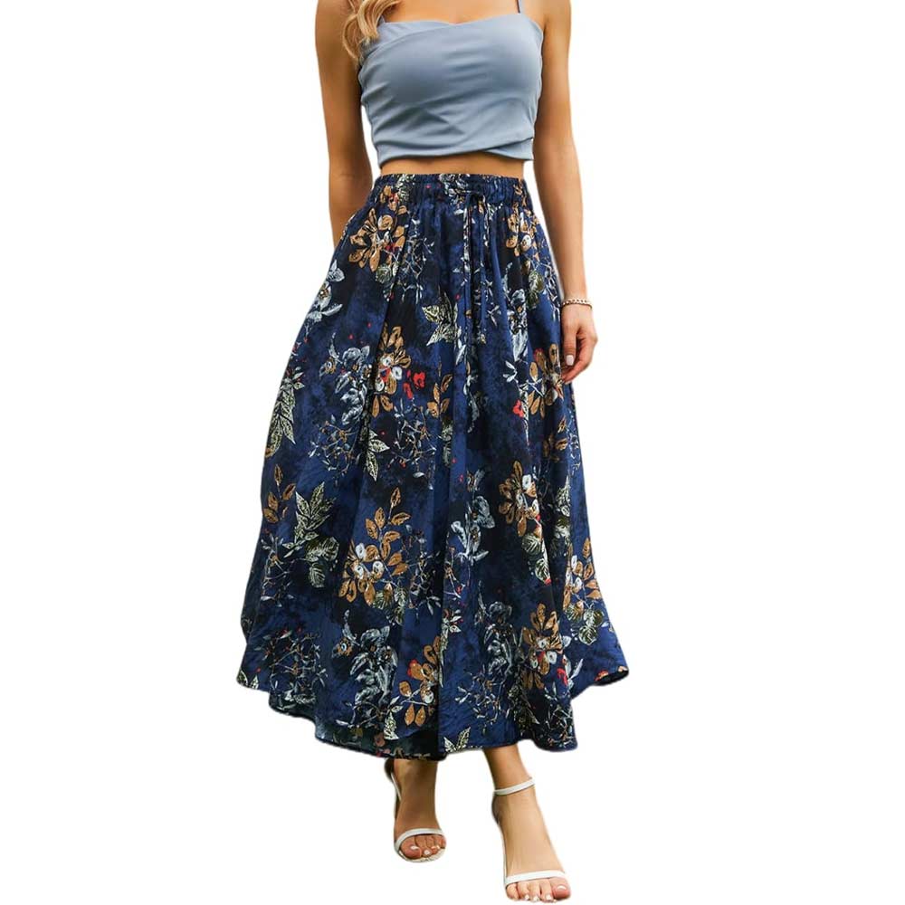 Long Midi Length Casual Skirt