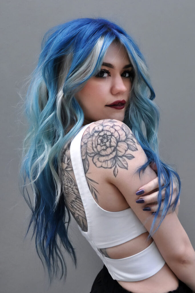 Cobalt Blue Mermaid Hair