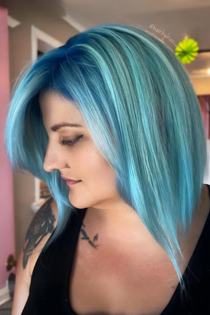 Ocean-Inspired Bob Cut With Frosty Tones