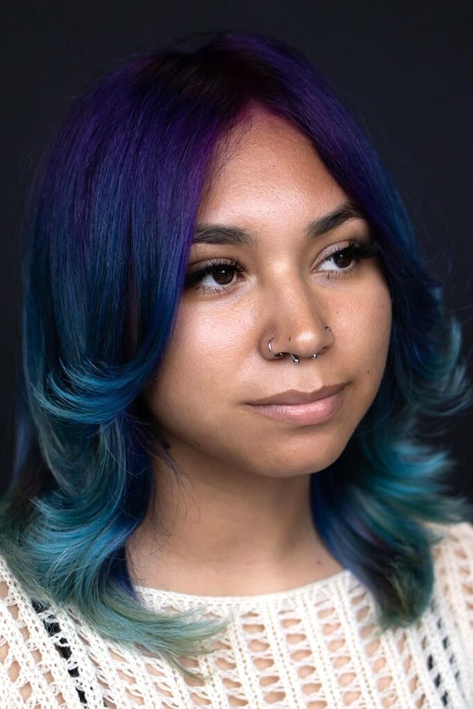 Purple Depths For Medium Hair