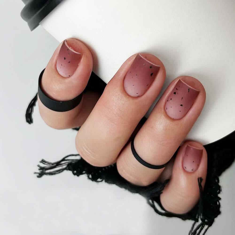 Brown Ombre Nails