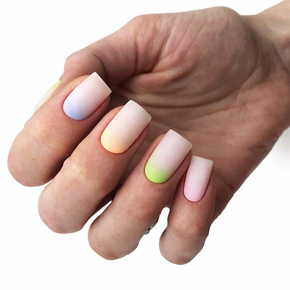 Colorful Ombre Manicure