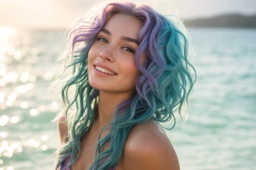 Vibrant And Pastel Mermaid Hair Color Ideas