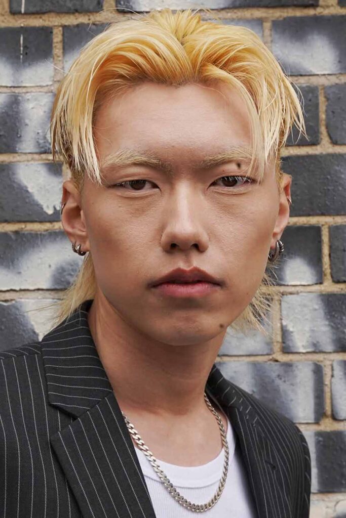 90s Inspired Blonde Mullet