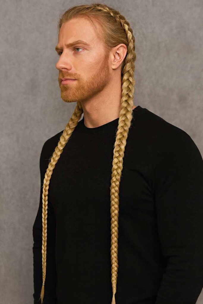 Long Dutch Braids For Men 