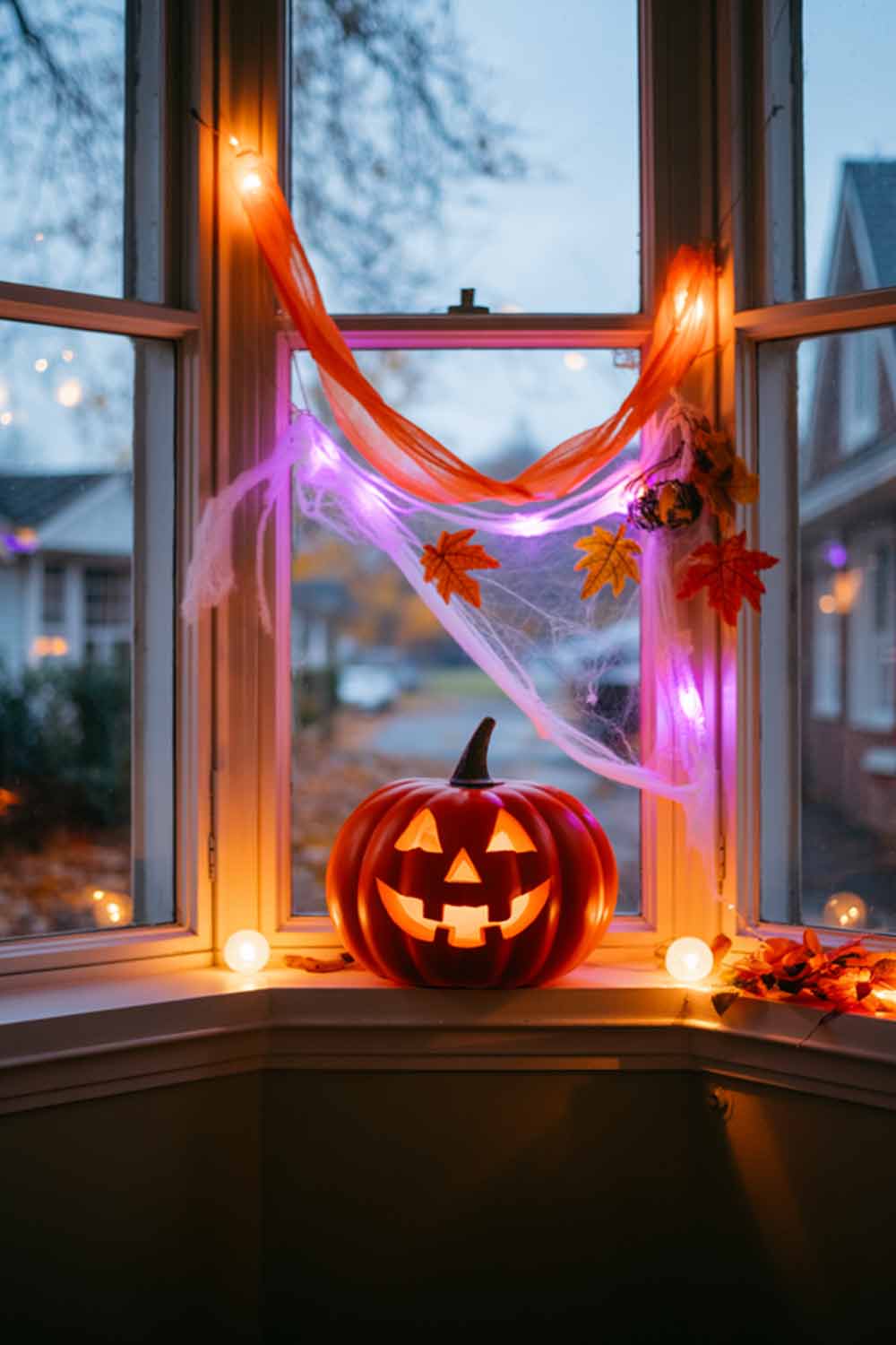 Window Pumpkin Decoration for Halloween
