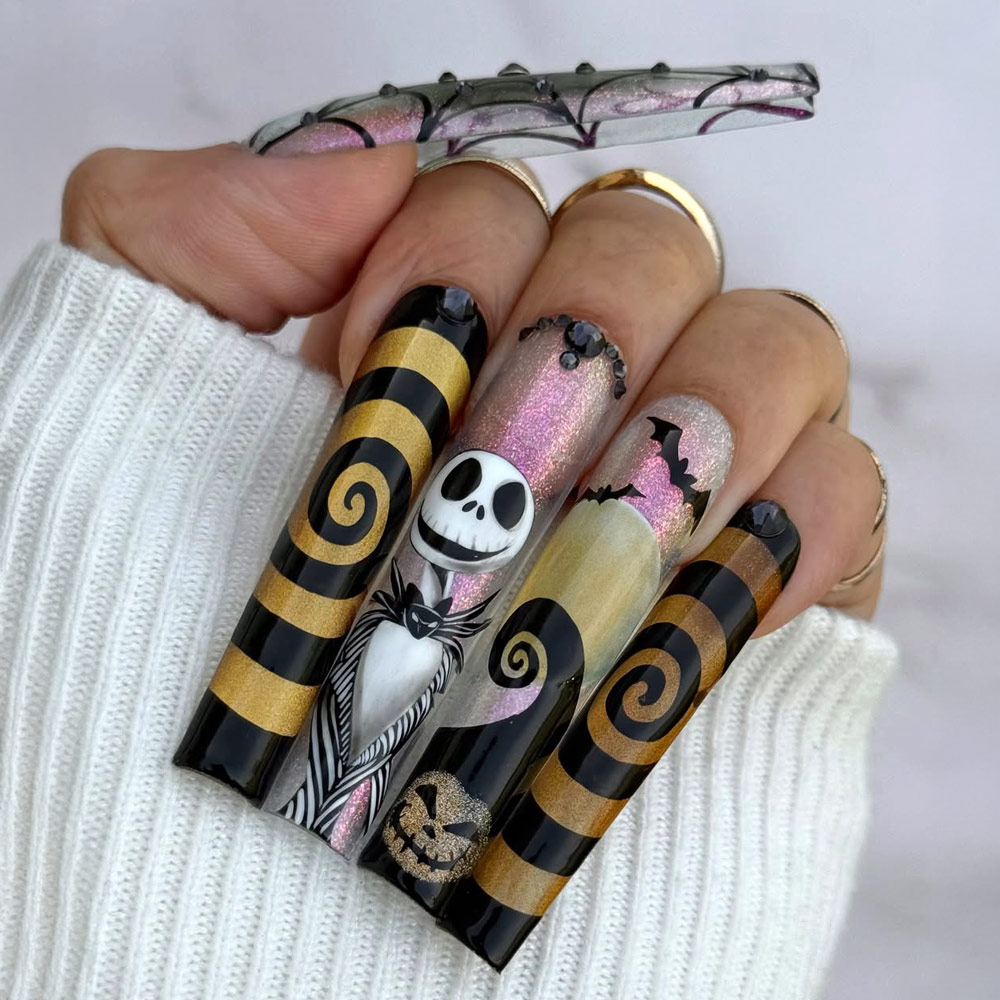 Hypnotized Halloween Nails