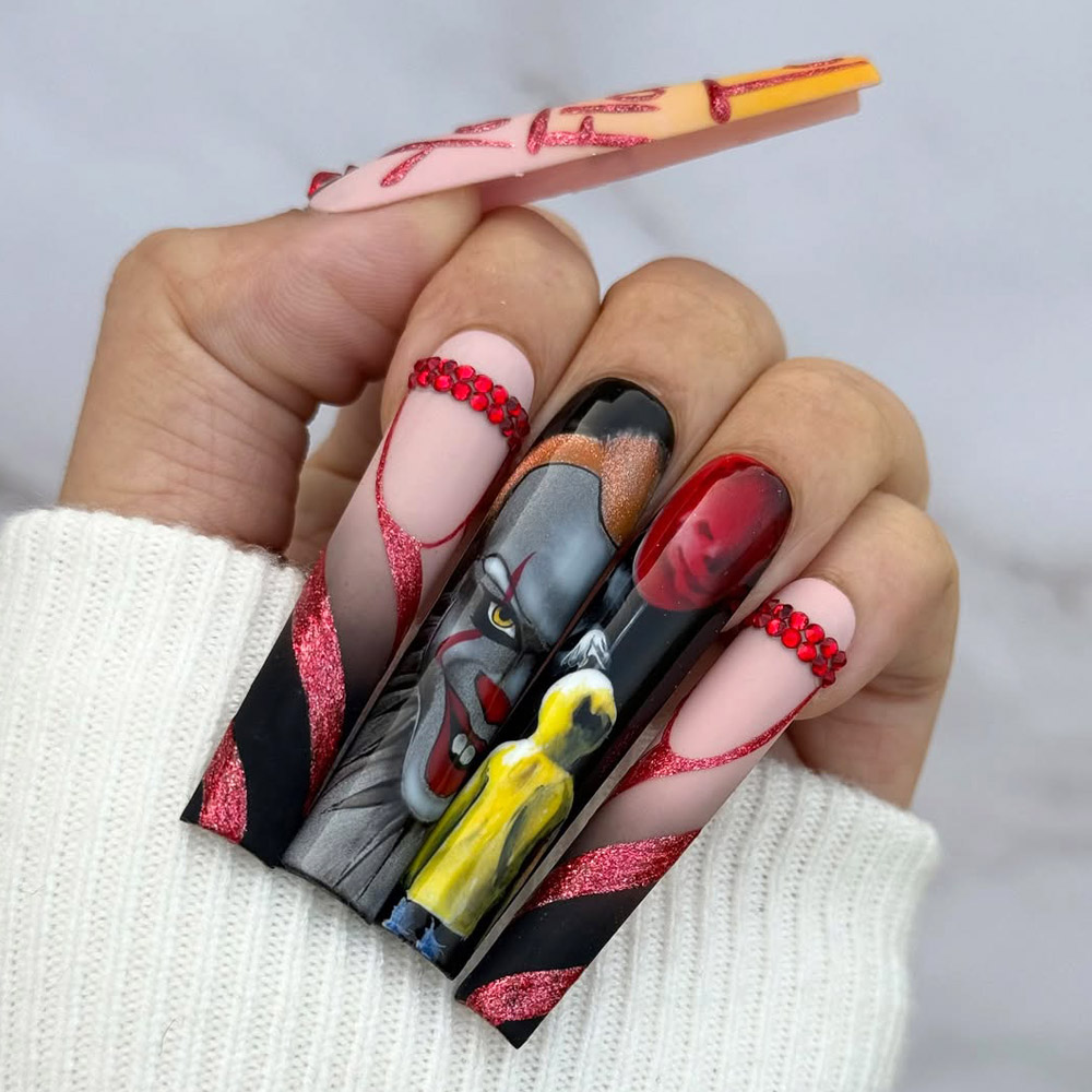It Movie Nail Design