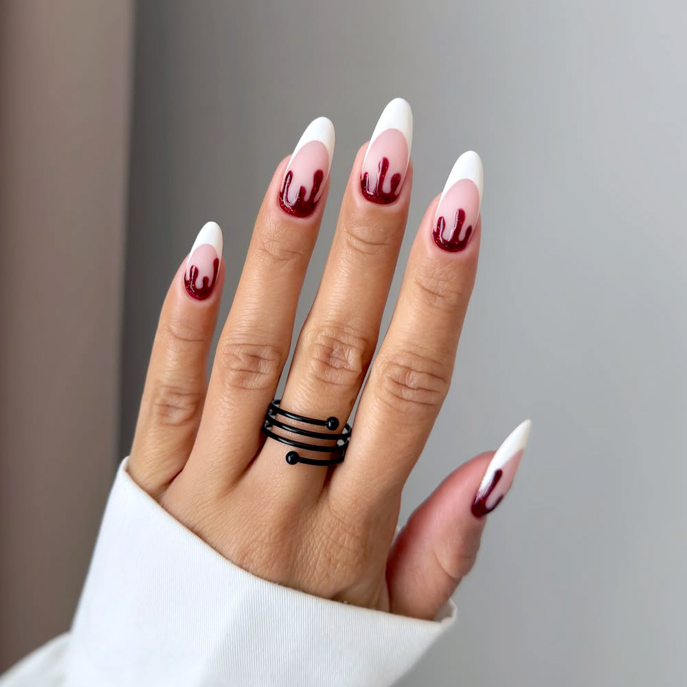 Scary Blood Nail Art