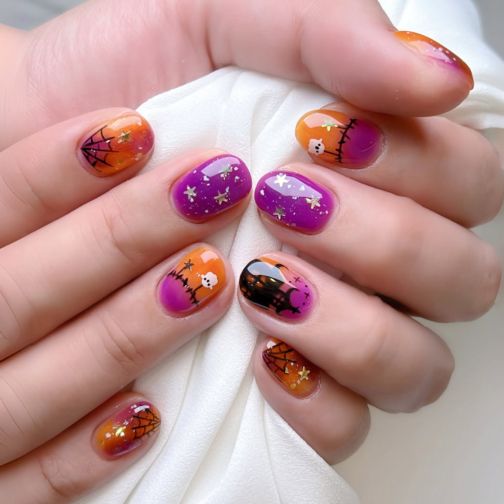 Mix of Halloween Nails Ideas