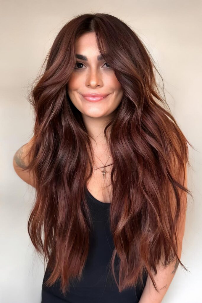 Deep Auburn with Dimensional Red Undertones