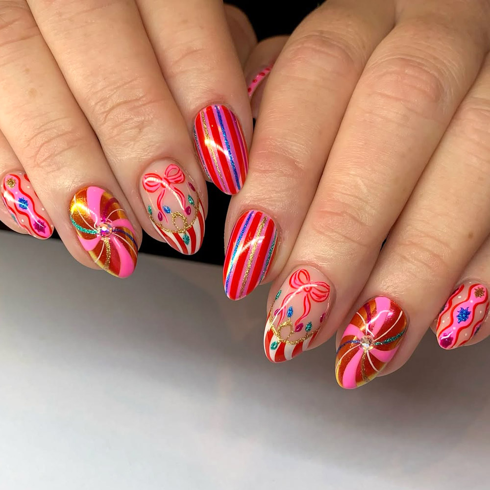 Christmas Patterns For Winter Mani