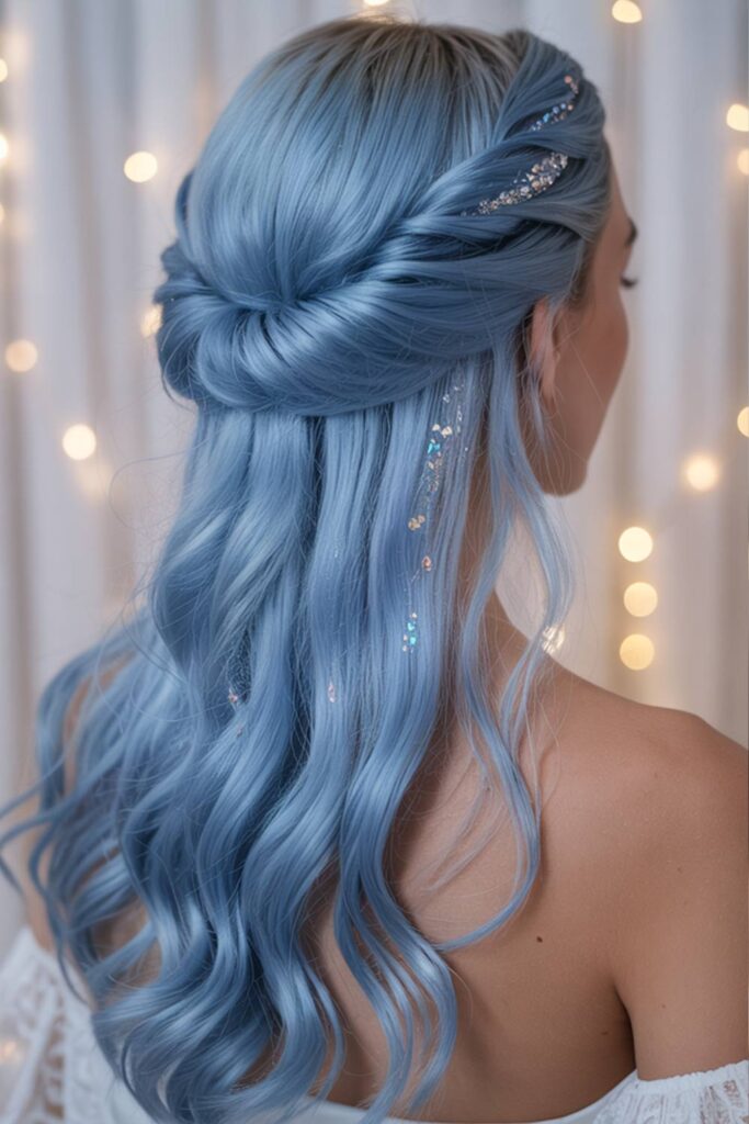 Twisted Half-Up Curls for a Dreamy Valentine&rsquo;s Look