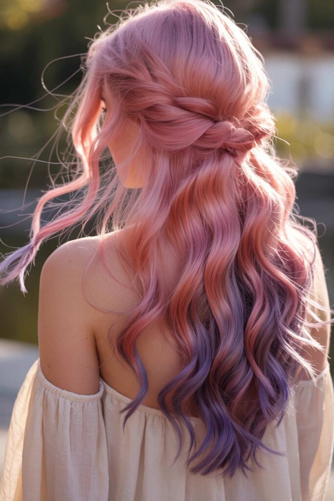 Romantic Half-Up Waves for Valentine&rsquo;s Day