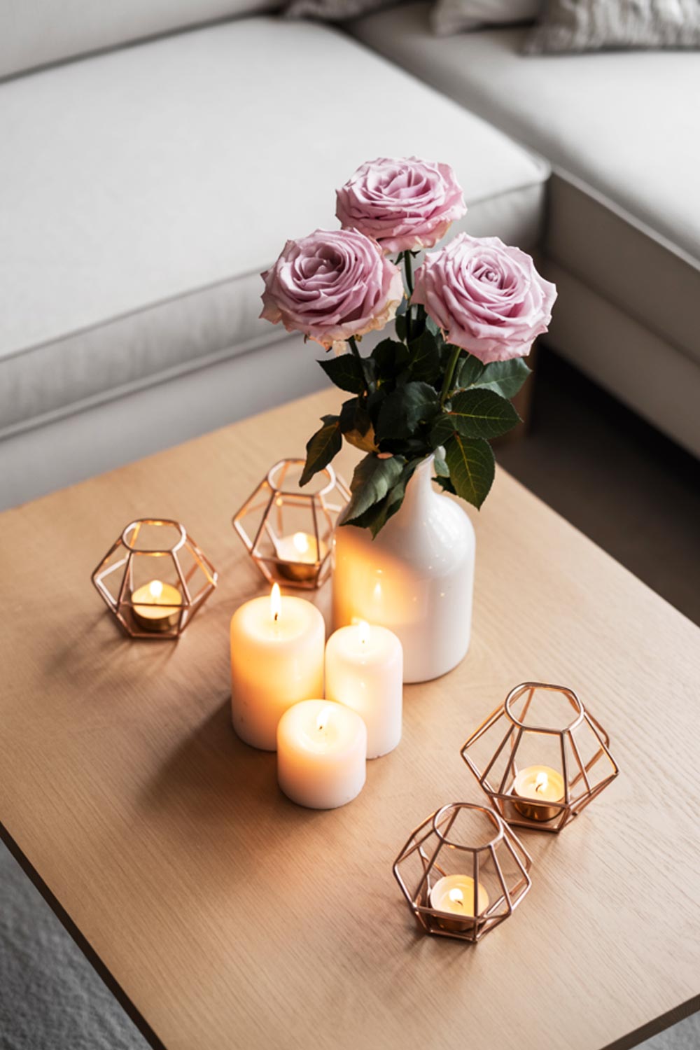 A Cozy Valentine’s Coffee Table