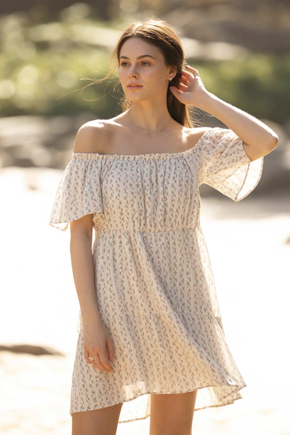 Casual Off-Shoulder Short Dress