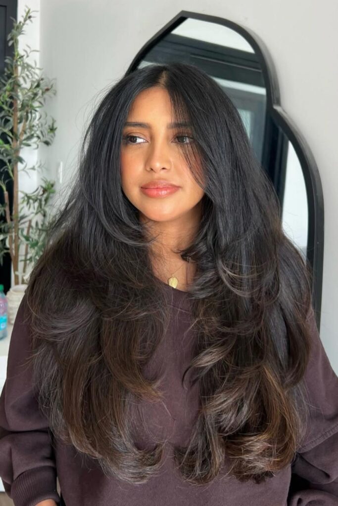 Layered Hairstyle with Voluminous Layers
