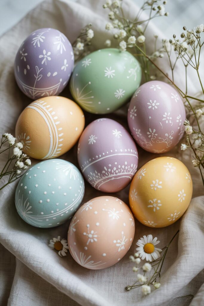 Traditional Pastel Easter Eggs